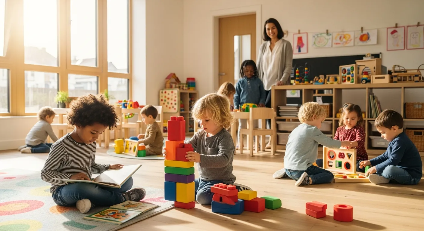 Children playing at a daycare center